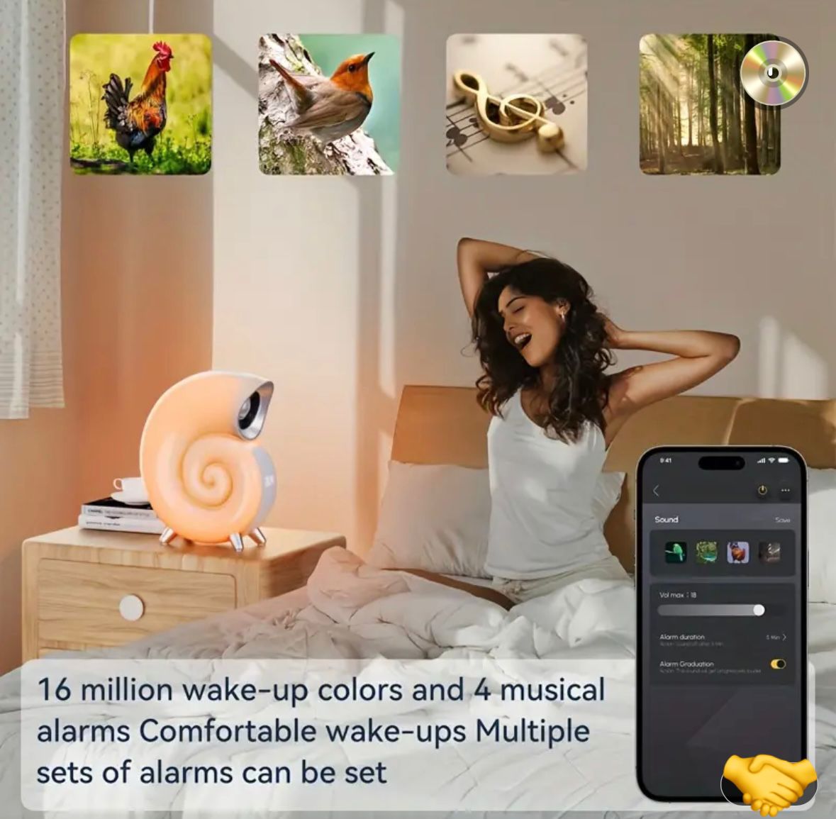 Miniatura 3 de Parlante Luz Led Caracol